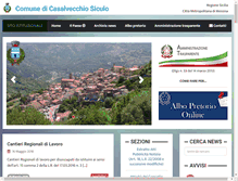 Tablet Screenshot of comune.casalvecchiosiculo.me.it